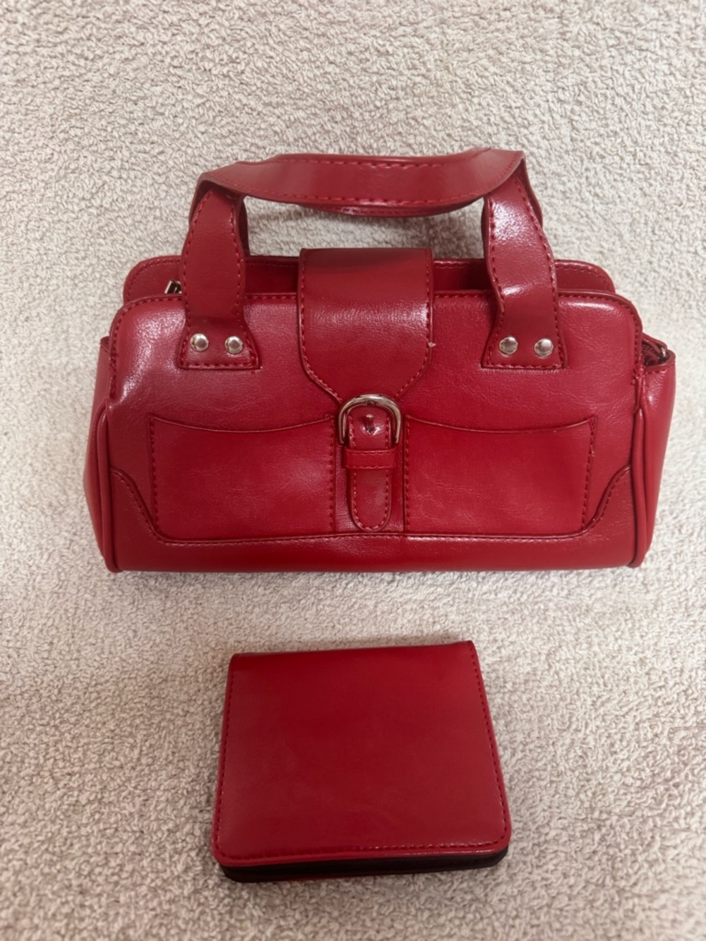 Classic Red Women's Top-Handle Satchel